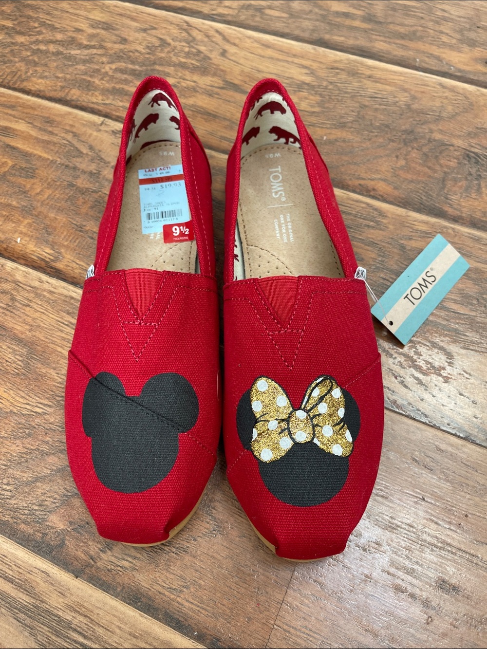 Brand New Hand Painted Disney Toms